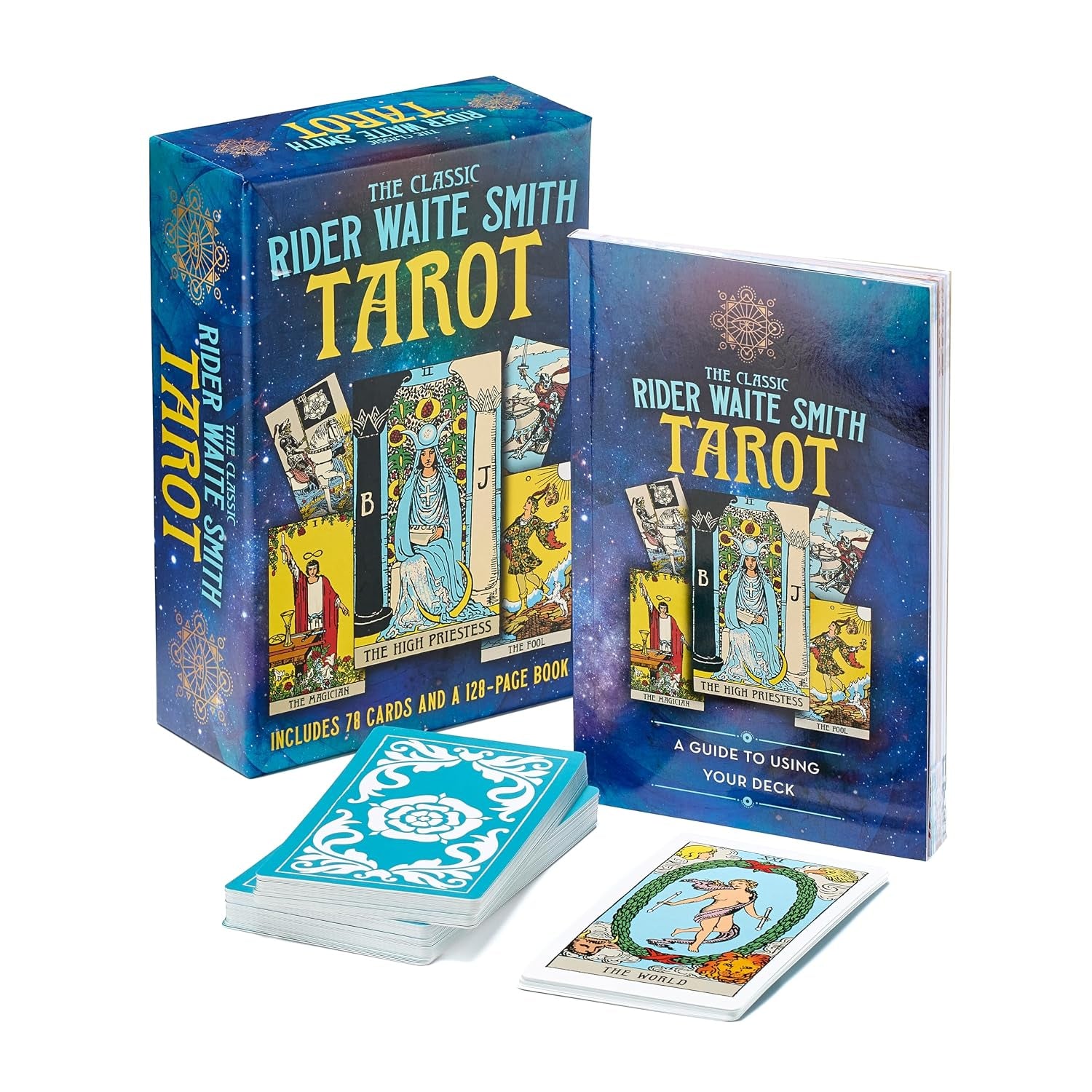 The Classic Rider Waite Smith Tarot Book & Card Deck: Includes 78 Cards and 128 Page Book