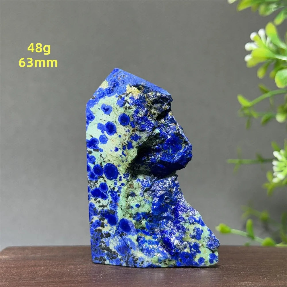 Natural High-Quality Azurite Mineral Original Stone Aura Energy Healing Collection Home Decoration Precious Gift