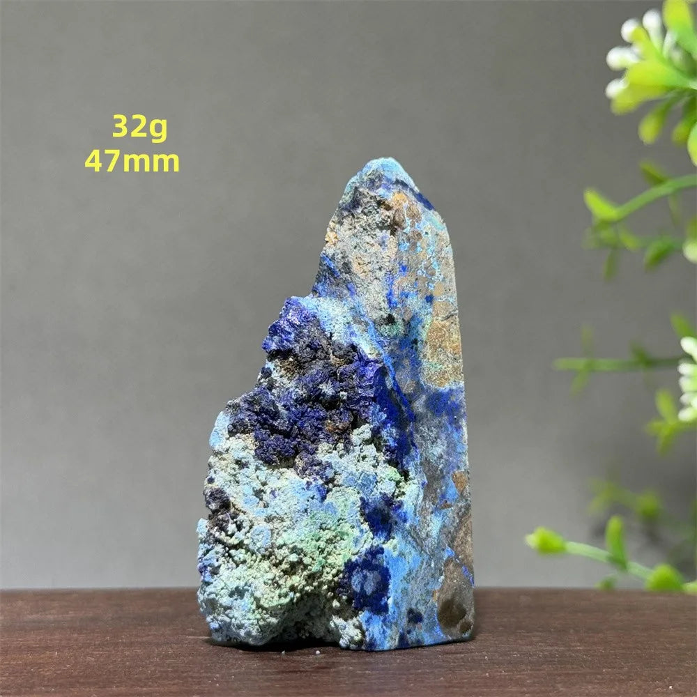 Natural High-Quality Azurite Mineral Original Stone Aura Energy Healing Collection Home Decoration Precious Gift