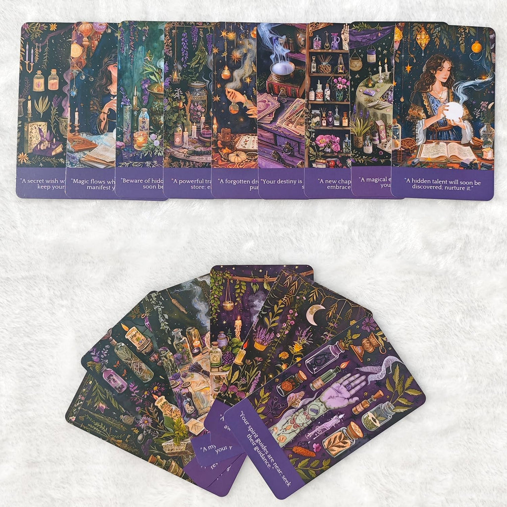 Fortune Teller Oracle Cards: Explore and Reveal the Future, Provide Guidance and Inspiration for Daily Life. Oracle Tarot Cards for Beginners, Suitable for Daily Life, Divination, Spiritual Practice