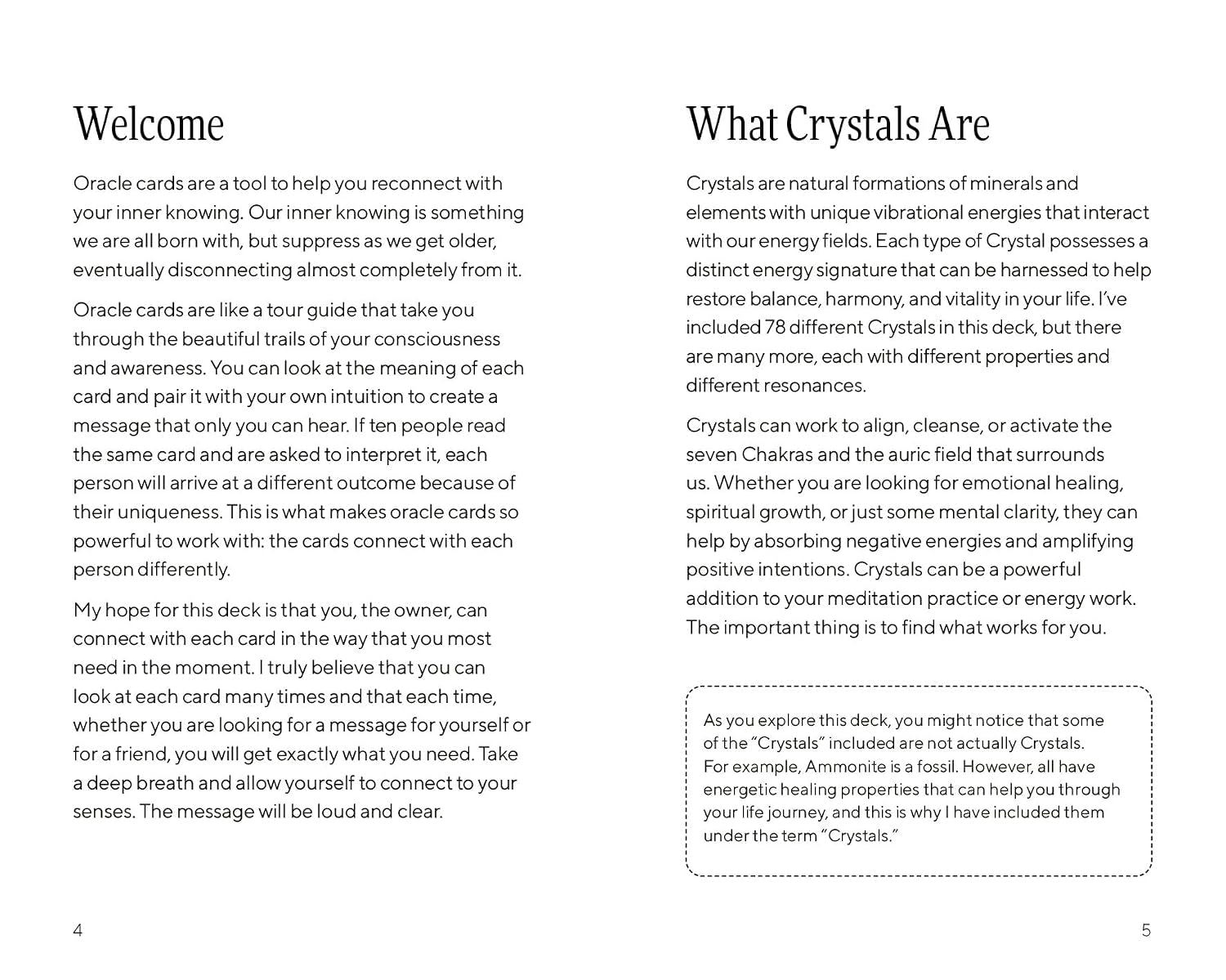 Crystal Oracle Deck: 78 Crystal Cards for Holistic Wellbeing