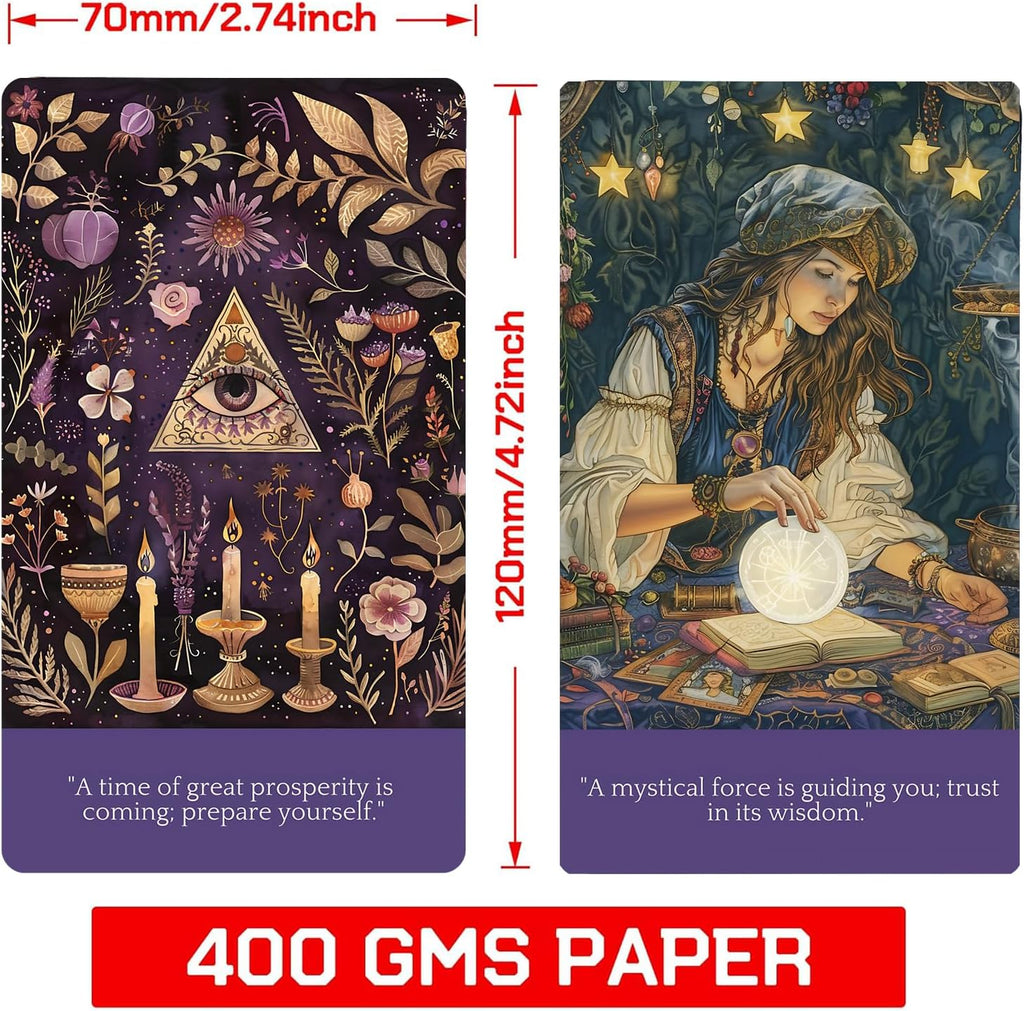 Fortune Teller Oracle Cards: Explore and Reveal the Future, Provide Guidance and Inspiration for Daily Life. Oracle Tarot Cards for Beginners, Suitable for Daily Life, Divination, Spiritual Practice