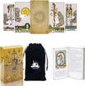 Tarot Cards Deck with Guide Book,Tarot Cards for Beginners and Expert Readers,Tarot Cards Set,Tarot Cards Standard Size 4.75" X 2.76",78 Classic Tarot Cards (Yellow Angel Set)