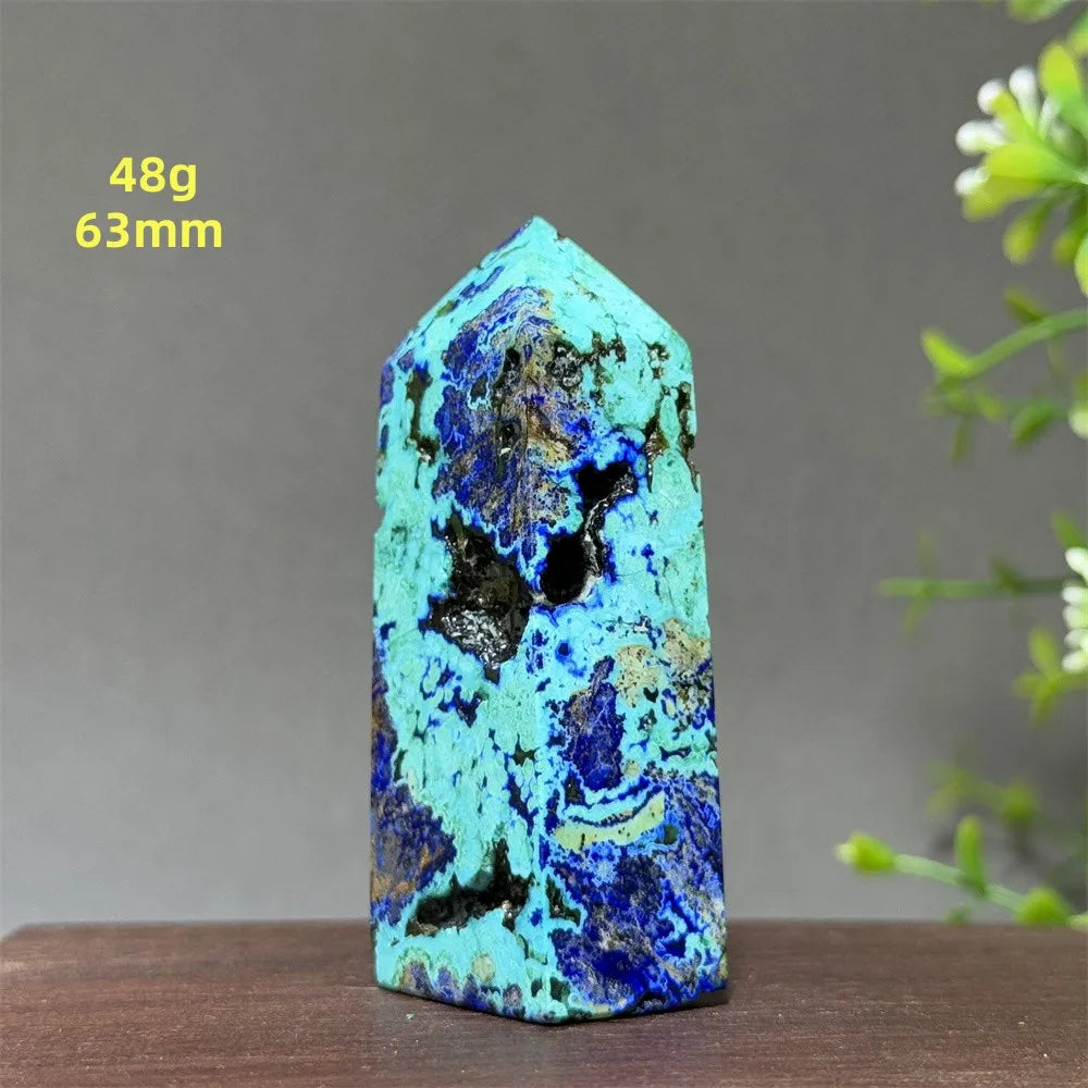 Natural High-Quality Azurite Mineral Original Stone Aura Energy Healing Collection Home Decoration Precious Gift