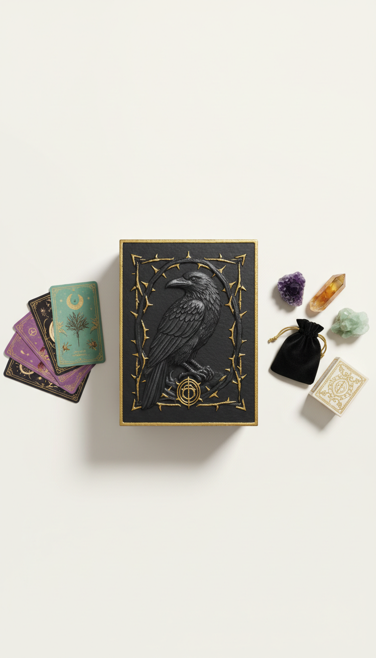 Gothic Candleholder Kit in Raven Black Packaging