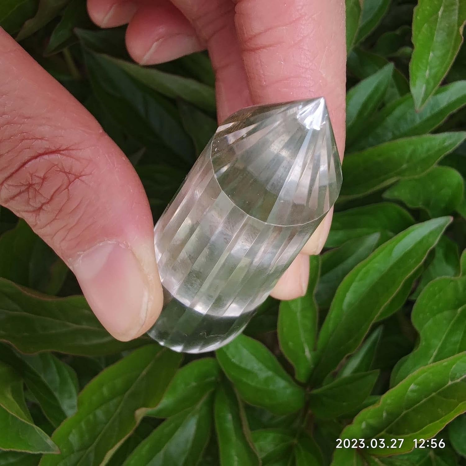 Clear Crystal Wand 24 Sided Vogel Crystal Point 2.36 Inch Double Terminated Crystal Tower Natural Crystal Chakra Quartz Healing Crystal for Chakra Spiritual Meditation Home Decor Gift