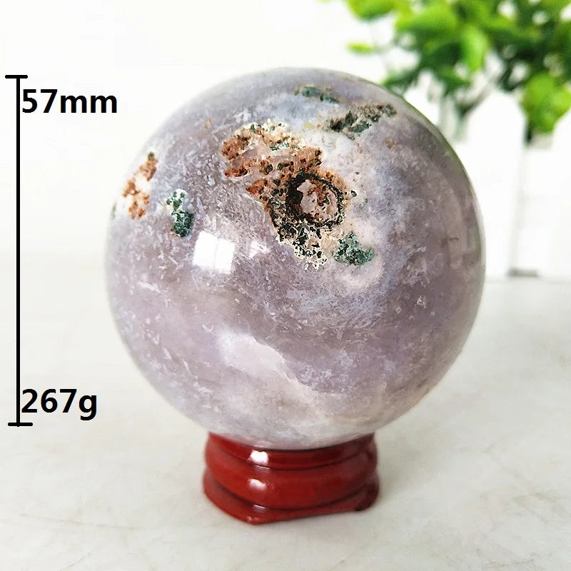 Brazil Natural Pink Amethyst Geode Crystal Sphere Stone Ball Room Decor Gemstones Amethyste Chakras Healing Crystals Decoration