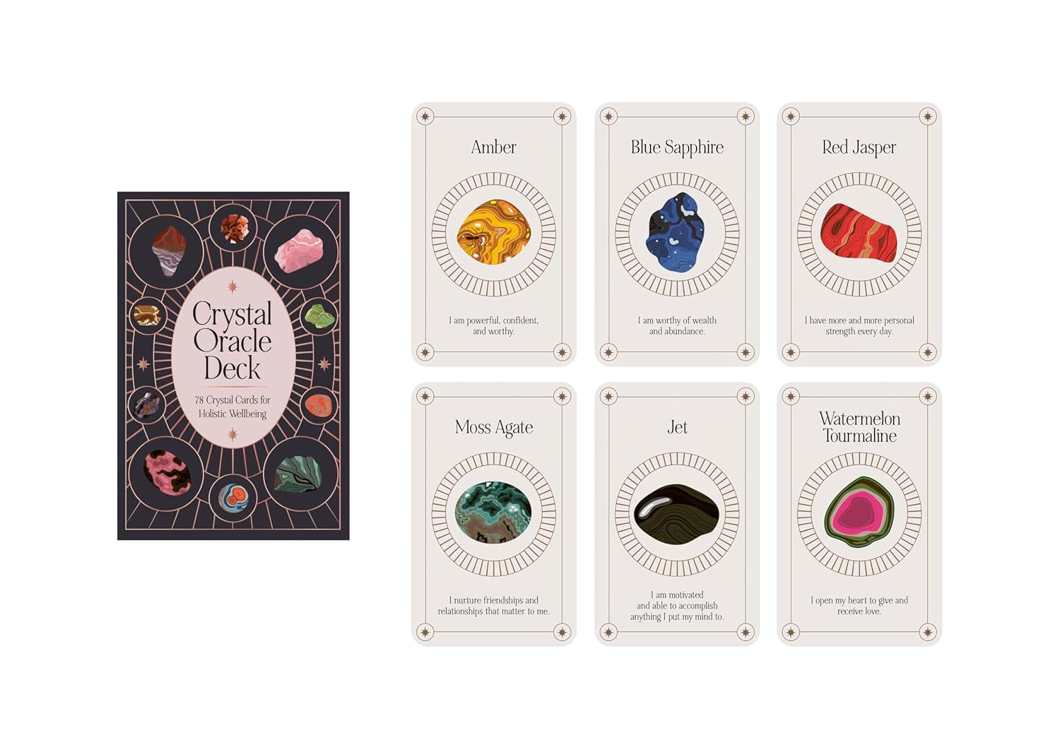 Crystal Oracle Deck: 78 Crystal Cards for Holistic Wellbeing