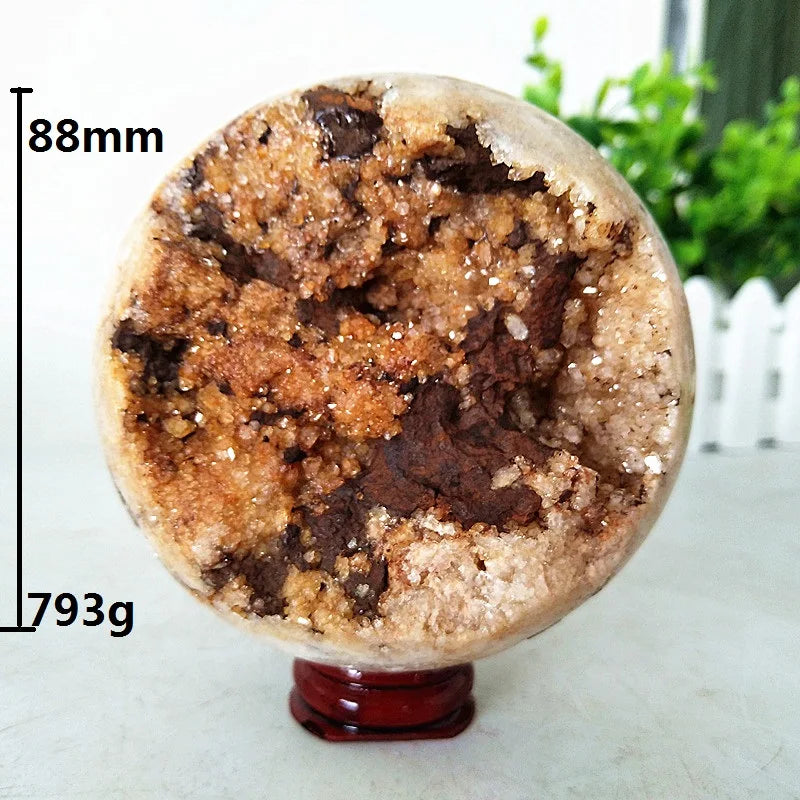 Brazil Natural Pink Amethyst Geode Crystal Sphere Stone Ball Room Decor Gemstones Amethyste Chakras Healing Crystals Decoration