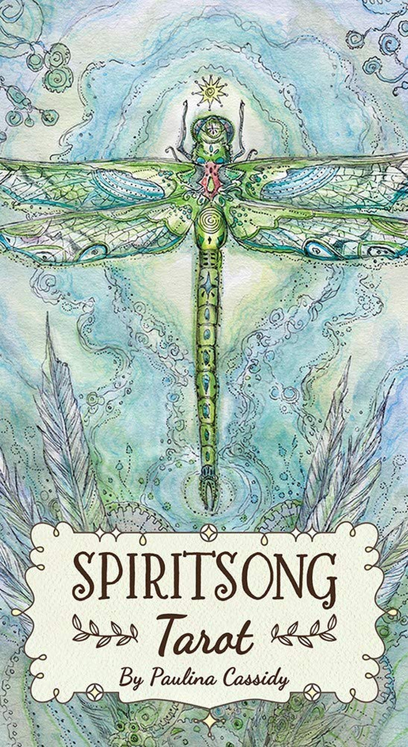 Spiritsong Tarot: 78-Card Tarot Deck with Animal Spirit Guides, Shamanic Symbolism, Hand-Drawn Visionary Artwork, Divine Guidance, 108-Page Guidebook