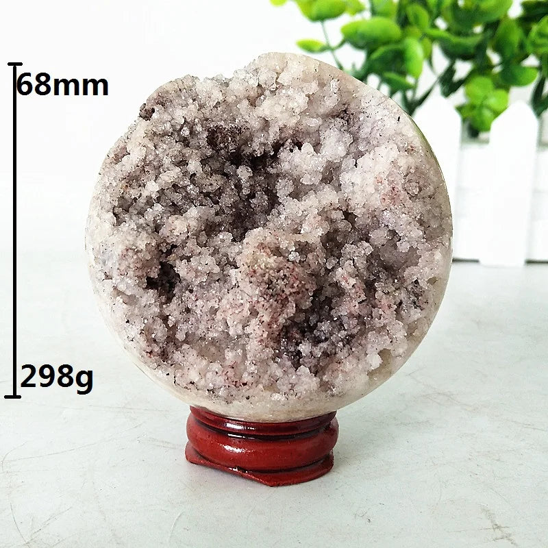 Brazil Natural Pink Amethyst Geode Crystal Sphere Stone Ball Room Decor Gemstones Amethyste Chakras Healing Crystals Decoration