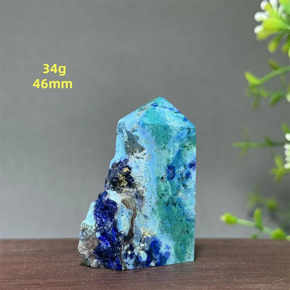 Natural High-Quality Azurite Mineral Original Stone Aura Energy Healing Collection Home Decoration Precious Gift