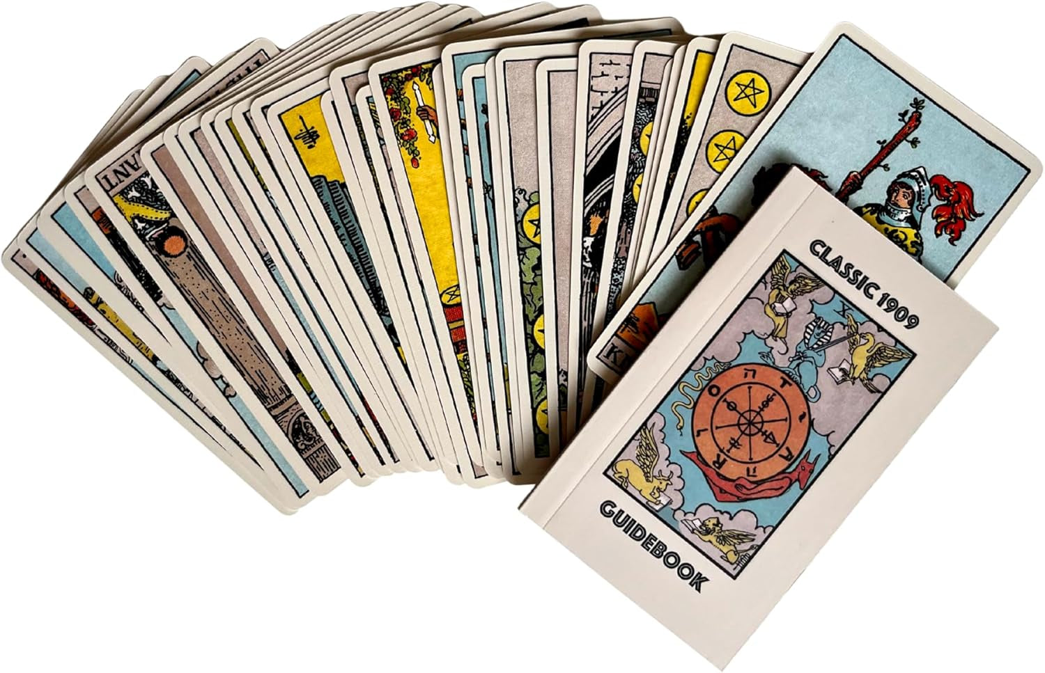 Classic 1909 Tarot Deck & 88 Page Guide | Made in USA