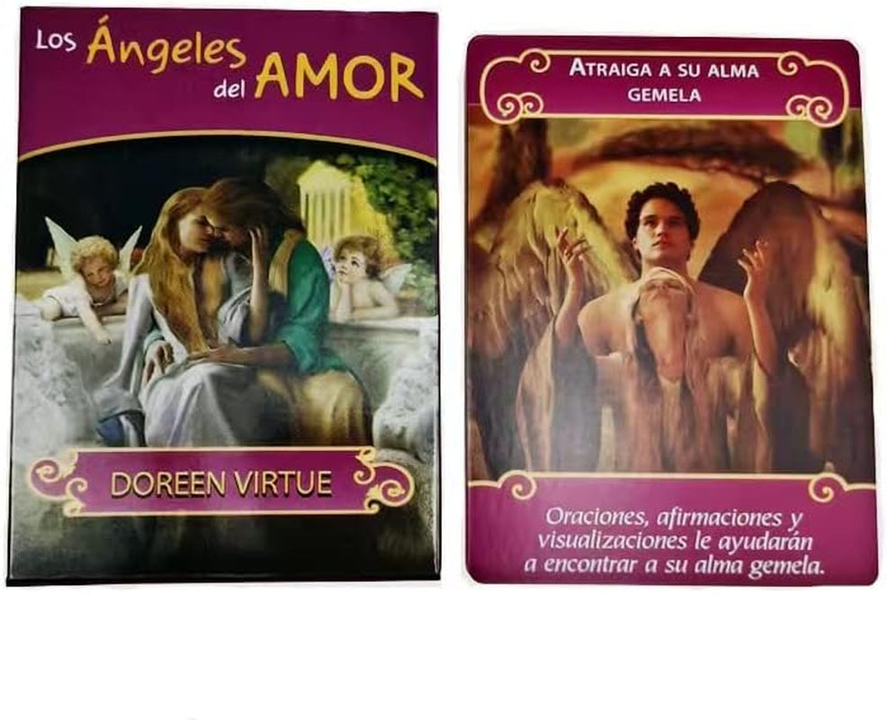 Tarot Cards - Los Angeles Del Amor Oracle Cards 78-Card Pocket Edition for Beginners, Divination Tools