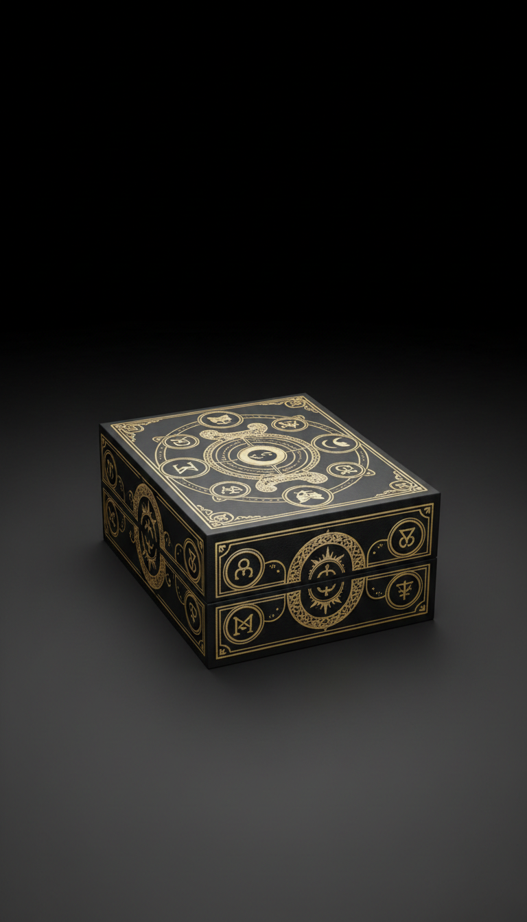 Tarot Deck Matte Black Gold Foil
