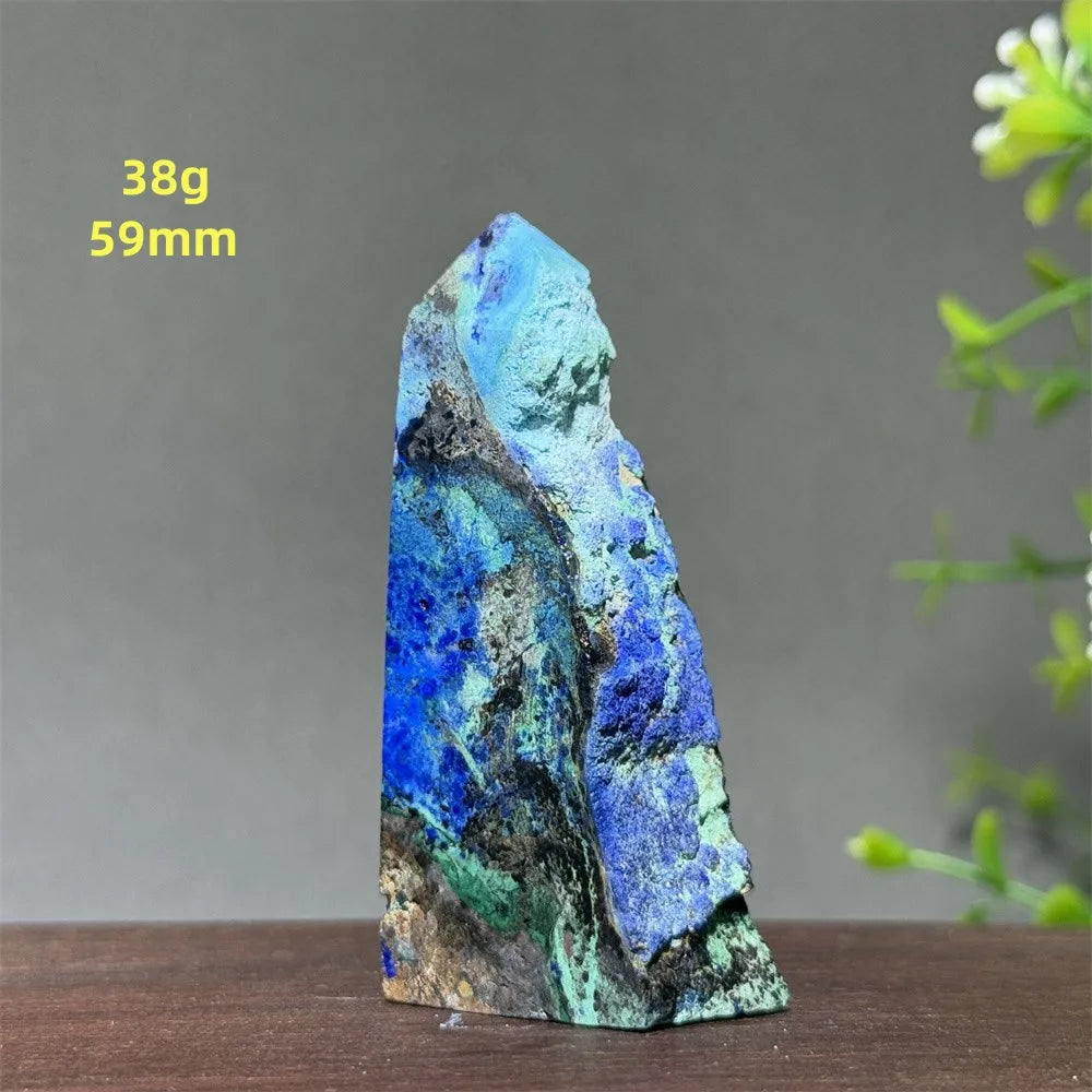 Natural High-Quality Azurite Mineral Original Stone Aura Energy Healing Collection Home Decoration Precious Gift
