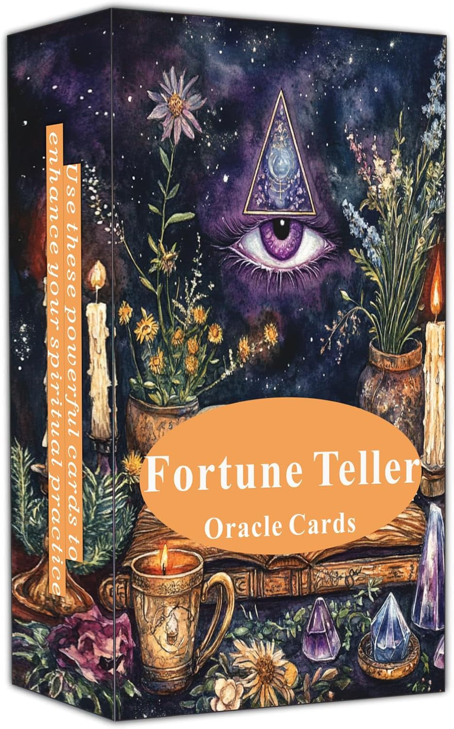 Fortune Teller Oracle Cards: Explore and Reveal the Future, Provide Guidance and Inspiration for Daily Life. Oracle Tarot Cards for Beginners, Suitable for Daily Life, Divination, Spiritual Practice