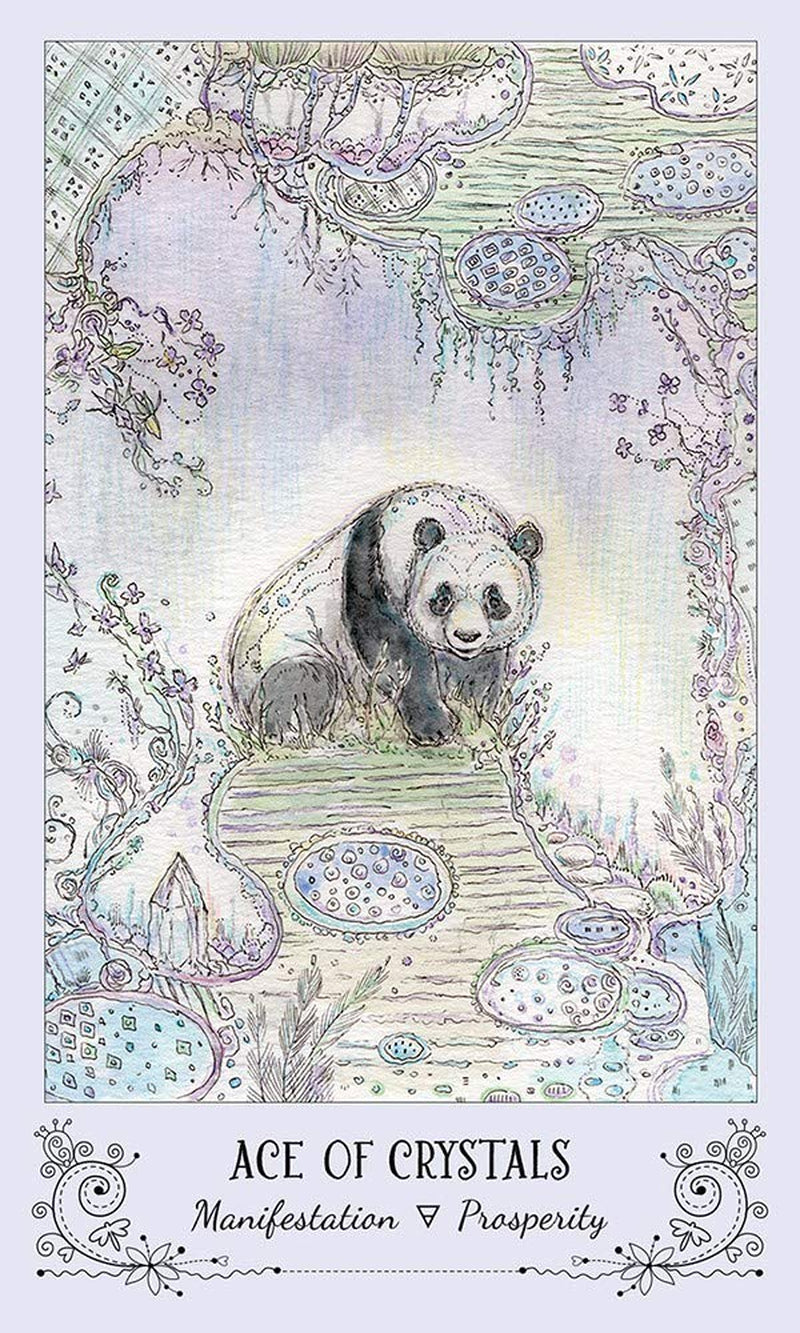 Spiritsong Tarot: 78-Card Tarot Deck with Animal Spirit Guides, Shamanic Symbolism, Hand-Drawn Visionary Artwork, Divine Guidance, 108-Page Guidebook