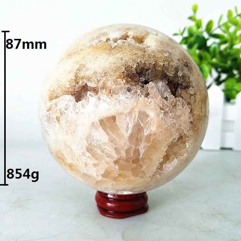 Brazil Natural Pink Amethyst Geode Crystal Sphere Stone Ball Room Decor Gemstones Amethyste Chakras Healing Crystals Decoration
