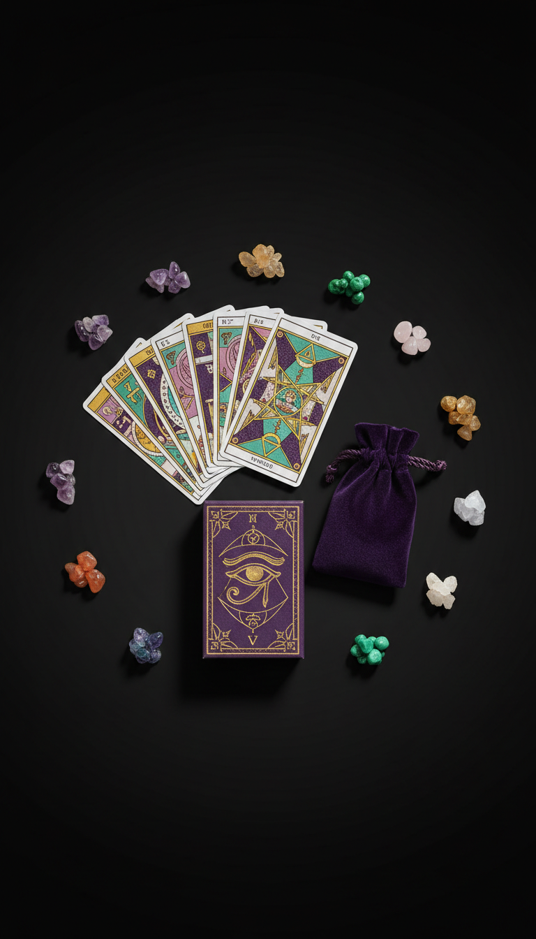 Thoth Tarot Deck with Velvet Pouch