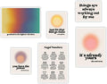 Aura Angel Number Set Posters for Room Aesthetic Spiritual Vibrant Affirmation Canvas Wall Art Print Halo Poster Aesthetic Preppy Picture for Trendy Wall Art Living Room Decor Set of 6
