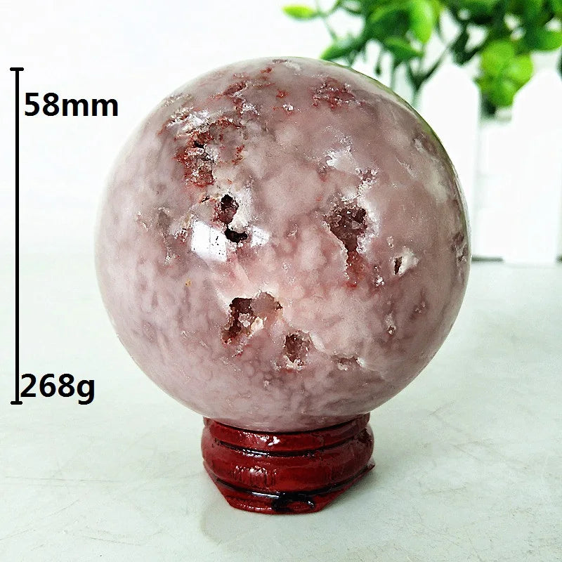 Brazil Natural Pink Amethyst Geode Crystal Sphere Stone Ball Room Decor Gemstones Amethyste Chakras Healing Crystals Decoration