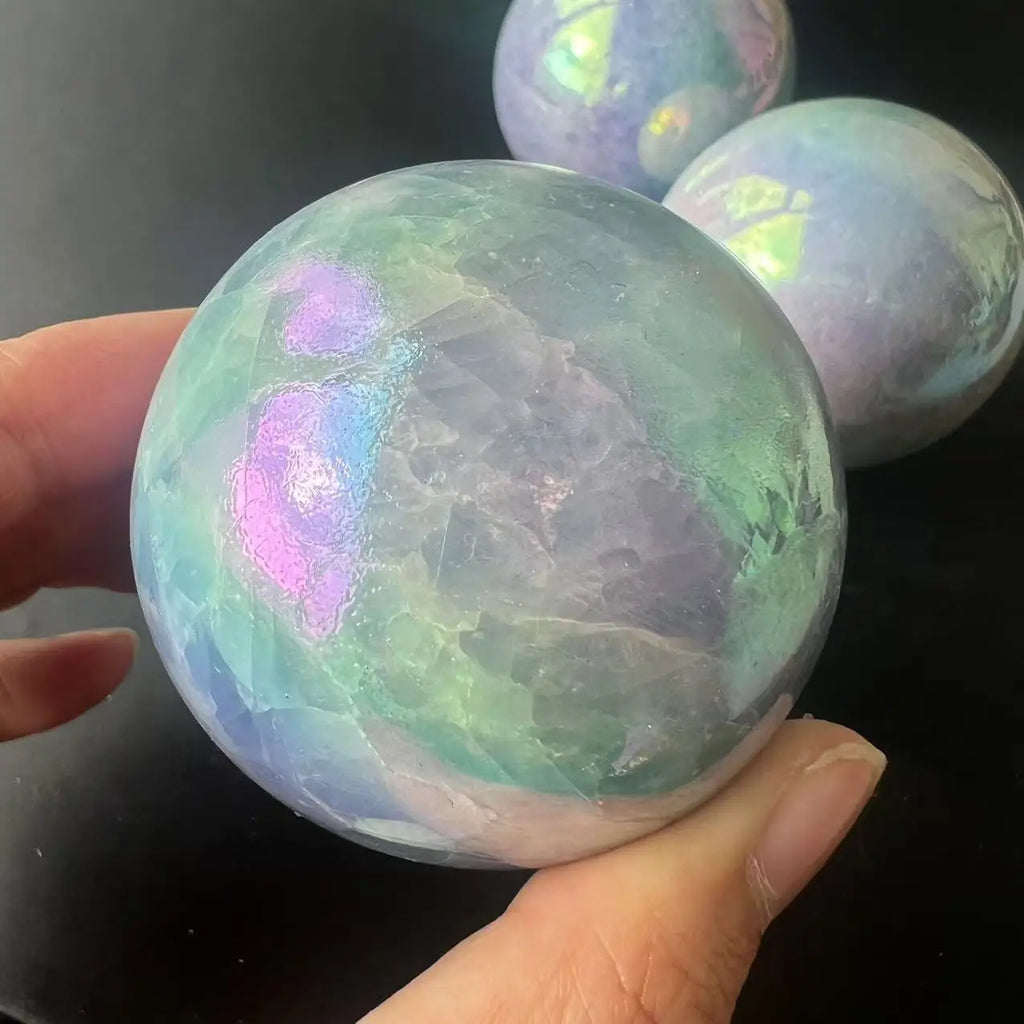 Natural Stones Quartz Crystal Healing Sphere Aura Celestite Ball Gemstones Reiki Home Decoration