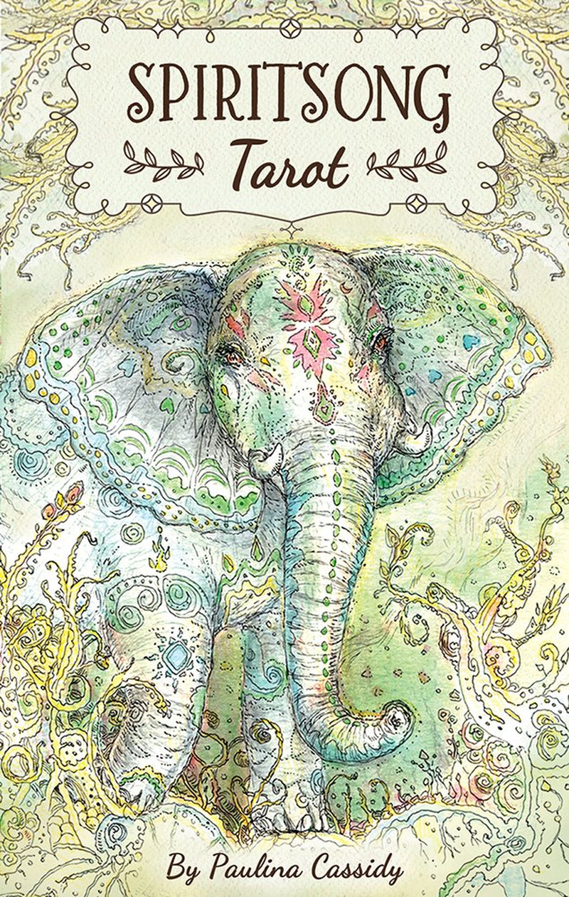 Spiritsong Tarot: 78-Card Tarot Deck with Animal Spirit Guides, Shamanic Symbolism, Hand-Drawn Visionary Artwork, Divine Guidance, 108-Page Guidebook