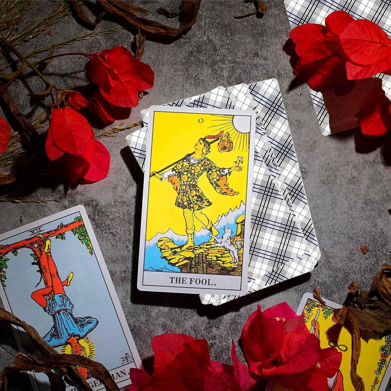 Tarot Cards Deck with Guidebook & Carry Bag - 78 Original Tarot Cards Deck, Smith Classic Artwork, Traditional Standard Tarot Decks, Card Reading Game for Beginners & Expert Readers (Classic Rider)