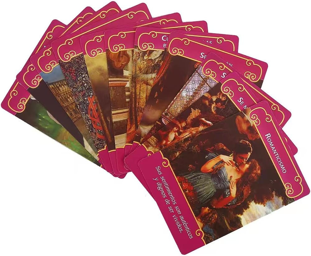 Tarot Cards - Los Angeles Del Amor Oracle Cards 78-Card Pocket Edition for Beginners, Divination Tools